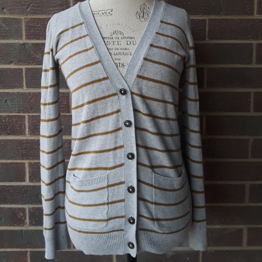 Madewell Inlet Striped Cardigan